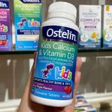  (Úc) Viên nhai bổ sung Calcium & Vitamin D3 cho bé 2Y+ Ostelin Kids 90 viên 