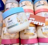  Tẩy tế bào chết Dove Beauty Exfoliating Body Scrub - Crushed Macadamia & Rice Milk 15Oz 425g 