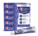  Set 5 Kem đánh răng Crest 3D White Pro Advanced Whitening 5.2Oz 147g 