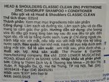  CTY - Dầu gội xả Head & Shoulders Classic Clean 2-in-1 Dandruff Shampoo + Conditioner 28.2 FL Oz 835ml 