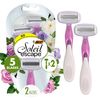  Set 2 dao cạo 5 lưỡi Bic Soleil Escape Razors Rose & Magnolia Scented Handles 