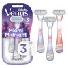  Set 3 dao cạo 3 lưỡi Gillette Venus Miami Midnight Disposable Women's Razors 