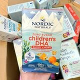  Viên nhai bổ sung DHA cho bé 3 tuổi trở lên Nordic Naturals Zero Sugar Children’s DHA Gummy Chews Tropical Punch 600mg 30 viên 