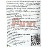  CTY-Viên uống bổ sung canxi Kirkland Signature™ Calcium 600 mg + D3 500 viên 