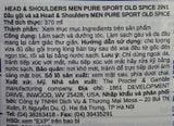  CTY - Dầu gội xả Head & Shoulders Men 2-in-1 Pure Sport with Old Spice 370mL (12.5 FL OZ) 