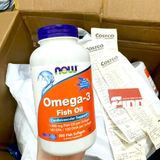  Viên uống dầu cá Now Molecularly Distilled Omega-3 1000mg Fish Oil 180 EPA / 120 DHA 100 viên 