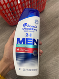  Dầu gội xả Head & Shoulders Men's Anti-Dandruff Treatment, Old Spice Pure Sport 2-in-1 Shampoo and Conditioner 20.7Oz 613ml 