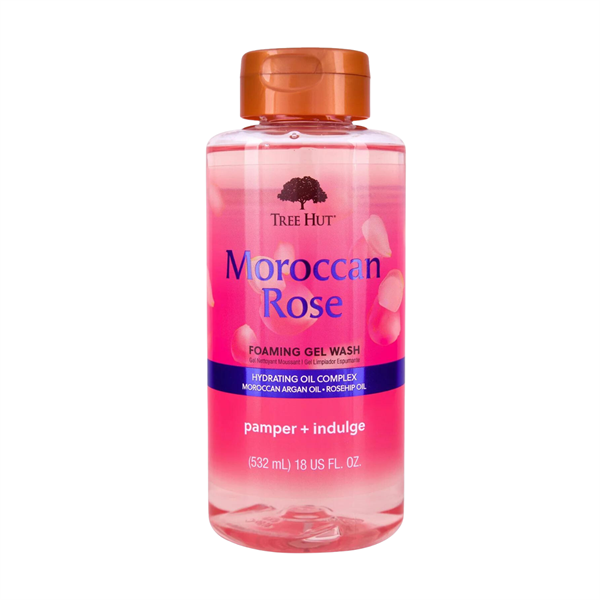  Gel tắm Tree Hut Moroccan Rose Foaming Gel Wash 18Oz 532ml 