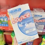  Giấy thơm quần áo Bounce Fabric Softener Sheets Free & Gentle 240 tờ 