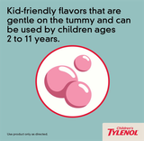  (SALE-T1/26) Viên nhai giảm đau hạ sốt cho bé Children's Tylenol Pain + Fever Relief Chewables Bubble Gum 24 viên 