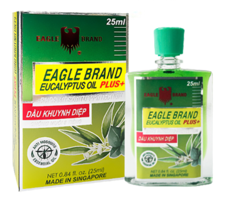  Dầu Khuynh Diệp Eagle Brand Plus 8HRS Mosquito Protection 0.84Oz 25ml 