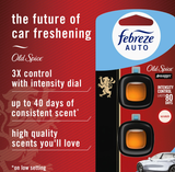  Set 2 nước hoa thơm xe Febreze Luxe Car Air Freshener Old Spice Swagger Scent 0.14Oz 4.4ml 