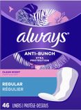  Băng vệ sinh không cánh Always Anti-Bunch Xtra Protection Daily Liners, Extra Long Length, Unscented 46 miếng 