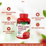  Viên giấm táo hỗ trợ giảm cân Nature's Truth Apple Cider Vinegar 1200mg 180 viên 