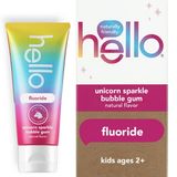  Kem đánh răng cho bé Hello Kids Unicorn Sparkle Fluoride Toothpaste Bubble Gum Flavor 4.2Oz 