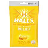  Kẹo ngậm ho Halls Mentho-Lyptus Drops Sugar Free Honey-Lemon 25 viên 
