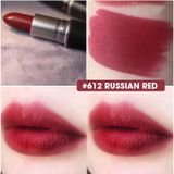  Son Mac Matte Macximal Lipstick 612 Russian Red 0.12Oz 3.5g 