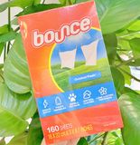  Giấy thơm và lưu mùi cho quần áo Bounce Dryer Sheets 160 miếng 