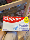  Set 3 kem đánh răng Colgate Baking Soda and Peroxide Whitening Toothpaste Brisk Mint 18Oz 510g 