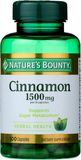  Viên Uống Hỗ Trợ Đường Huyết Nature's Bounty Cinnamon Capsules, 1500mg, 100 Capsules 