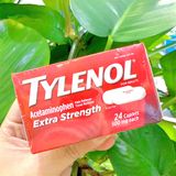  Viên uống giảm đau hạ sốt Tylenol Extra Strength Pain Reliever and Fever Reducer Caplets Acetaminophen 24 viên 