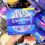  Băng vệ sinh Tampax Pearl Tampons Light Absorbency with LeakGuard Braid - Unscented - 36 miếng 