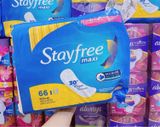  (SALE-SNL) Băng vệ sinh Stayfree Ultra Delgada Regular con Alas Pastillas 66 miếng 