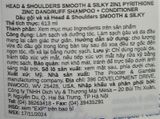  CTY - Dầu gội xả Head & Shoulders Smooth & Silky 2-in-1 Shampoo + Conditioner 613mL (20.7 FL OZ) 