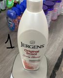  Lotion dưỡng da Jergens Original Scent with Cherry Almond Essence Dry Skin Moisturizer Long Lasting Hydration 21Oz 621ml 