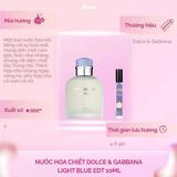  (SALE-SNH) Nước hoa chiết Dolce & Gabana Light Blue Pour Homme EDT 10ml 