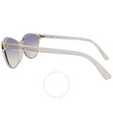  Mắt kính Calvin Klein Blue Gradient Cat Eye Ladies Sunglasses CK20517S 740 56 