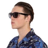  Mắt kính thời trang Calvin Klein Men's CK19567S-001 Fashion 56mm Black Sunglasses 