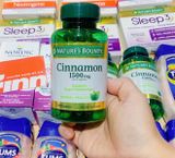  Viên Uống Hỗ Trợ Đường Huyết Nature's Bounty Cinnamon Capsules, 1500mg, 100 Capsules 