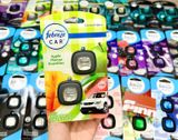 Set 2 nước hoa thơm xe Febreze Car Air Freshener Vent Clips Apple Mango Sunshine Scent 0.14Oz 4.4ml 