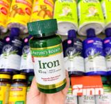  Viên uống bổ sung sắt Nature's Bounty Iron 65 Mg 100 viên 