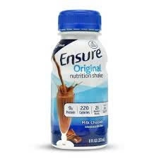  15 Chai- Ensure Nước Original Nutrition Shake Milk Chocolate 237ml 