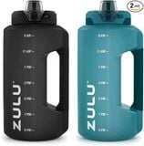  CTY - Sét 2 bình nước Zulu half Gallon Water bottle Black and Aqua 1893ml 