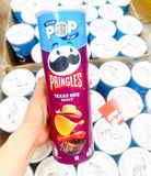  Snack khoai tây Pringles Texas BBQ Sauce Flavour Potato Crisps 100g 