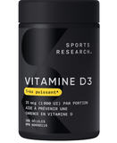  Viên uống bổ sung Sports Research Vitamin D3 with Coconut Oil 30 viên 