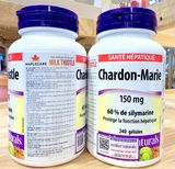  CTY - Viên uống bổ gan Webber Naturals Milk Thistle 150mg 240 viên 