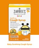  Zarbee's Naturals Baby Soothing Cough Syrup with Dark Honey, Natural Peach 2 Ounce 59ml 