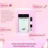  (SALE-SNH) Nước hoa chiết Montblanc Men's Presence EDT Spray 