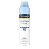  Bình xịt chống nắng toàn thân Neutrogena Ultra Sheer Body Mist Sunscreen Spray Broad Spectrum SPF 70 5 oz 141g 