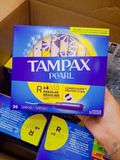  Băng vệ sinh Tampax Pearl Tampons Regular Absorbency with LeakGuard Braid 36 miếng 