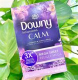  Giấy thơm quần áo Downy Infusions Calm Lavender and Vanilla Bean 65 tờ 