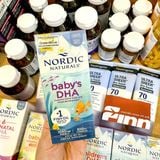  CTY - Siro bổ sung Omega 3, Vitamin D3 phát triển trí não cho bé sơ sinh Nordic Naturals Baby's DHA Liquid with Dropper 1050mg 2Oz 60ml 