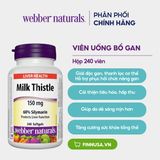  CTY - Viên uống bổ gan Webber Naturals Milk Thistle 150mg 240 viên 