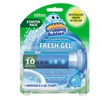  Gel vệ sinh Scrubbing Bubbles Toilet Cleaning Stamp Fresh Gel - Rainshower 1.34Oz 38g 