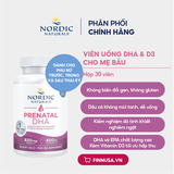  CTY - Viên uống bổ sung cho mẹ bầu Nordic Natural Prenatal DHA 830mg Omega 3 400IU Vitamin D3 90 viên 