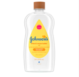  Dầu dưỡng da Johnson's Baby Oil Mineral Oil Enriched with Shea & Cocoa Butter 20Oz 591ml 